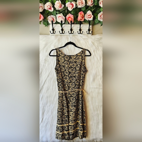 Blue Planet Surf Sunflowers Belted Mini Dress - Picture 5 of 7